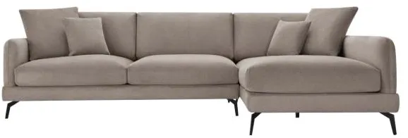 Furnhouse Maggie højrevendt stof lysebrun 293x165x98cm