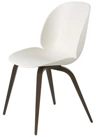 GUBI Beetle Spisebordsstol Træbase Røget Eg Matt/Alabaster Hvid