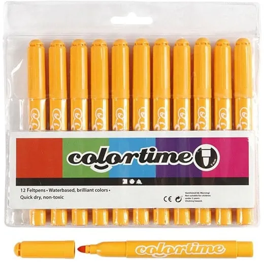 Creativ Company Warm yellow Jumbo pens 12pcs.